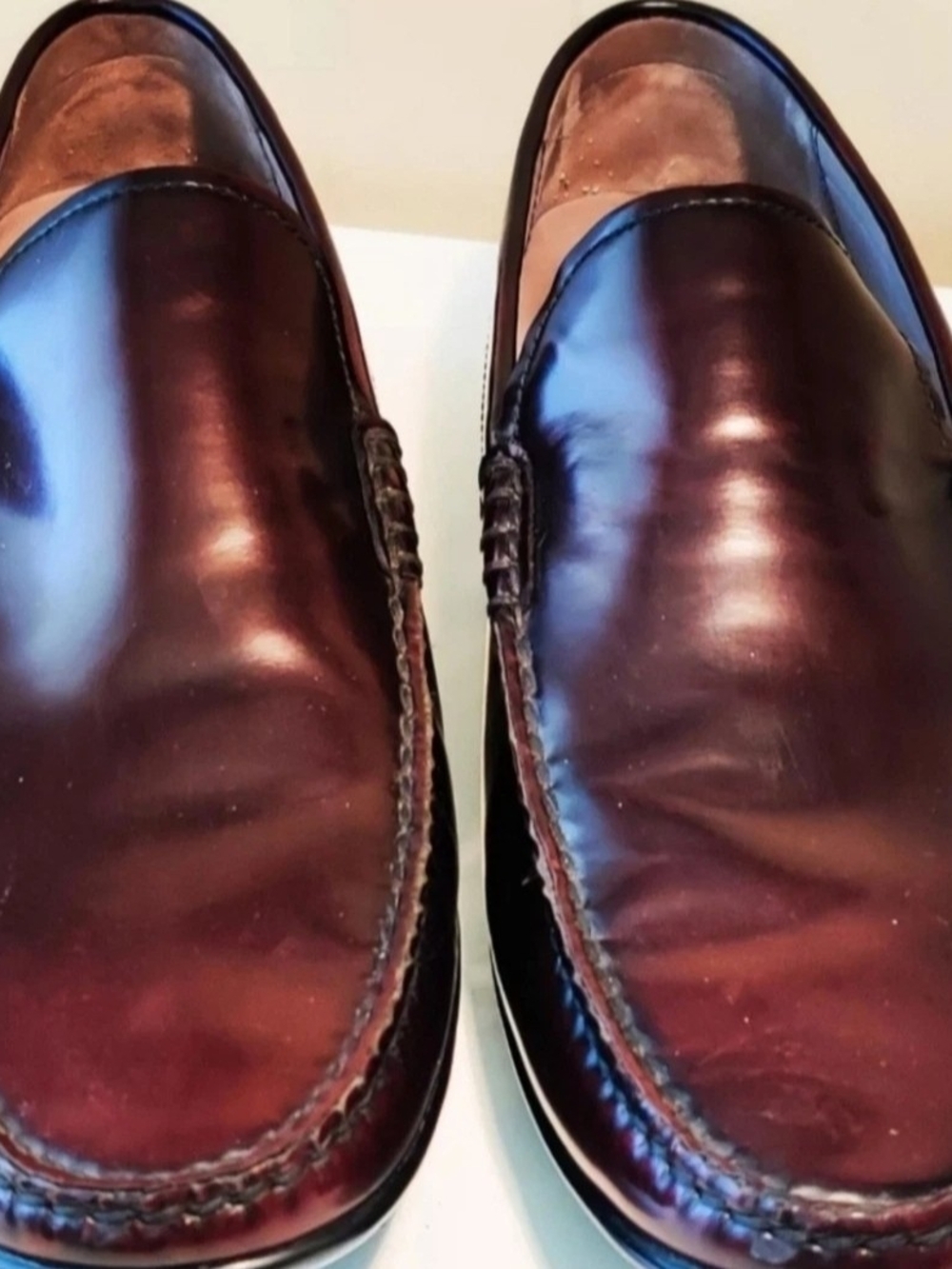 Kenneth Cole Collection Mens Shoes 9 1/2 Dark Brown Loafers New